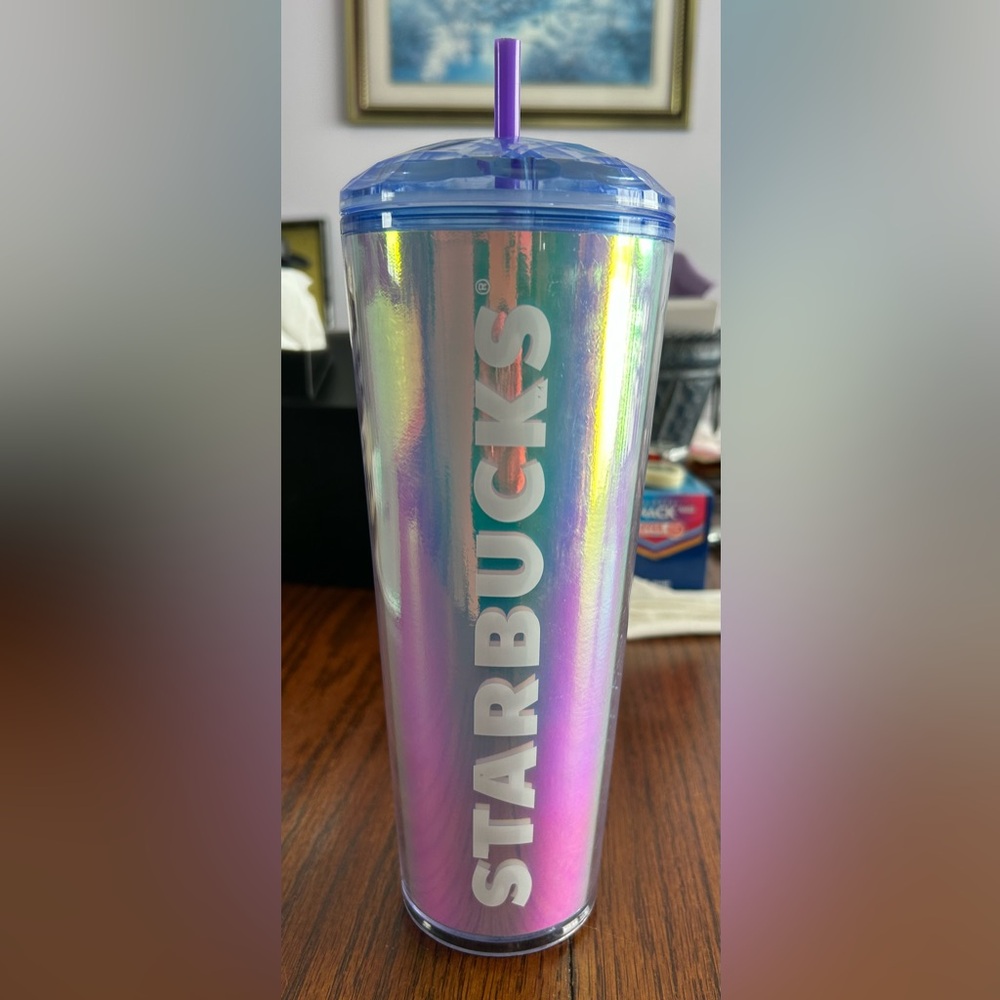 Starbucks Iridescent Hologram Dome Venti 24oz Tumbler Summer 2023